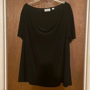 Avenue drape neck blouse